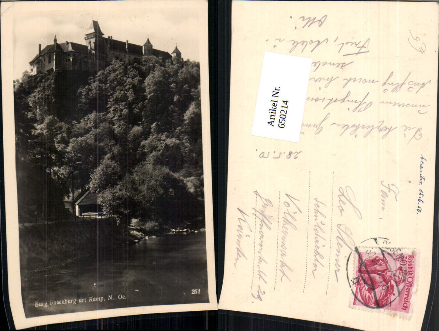 650214,Foto Ak Burg Rosenburg a. Kamp Rosenburg-Mold