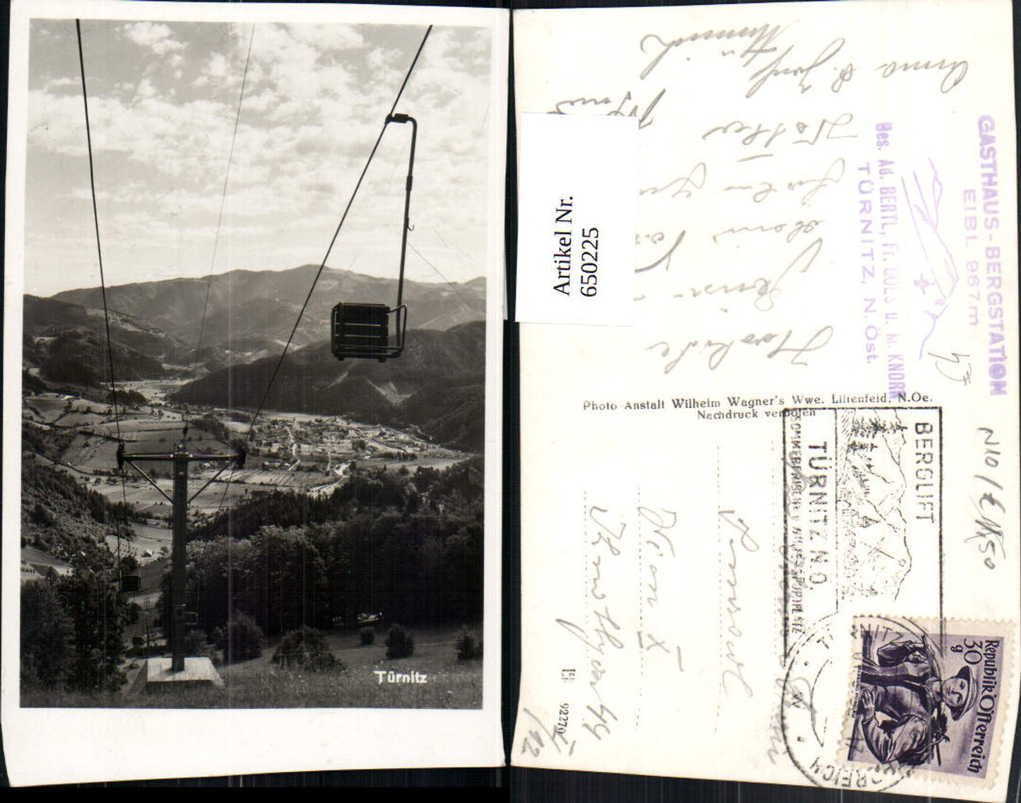 650225,Foto Ak Türnitz Berglift