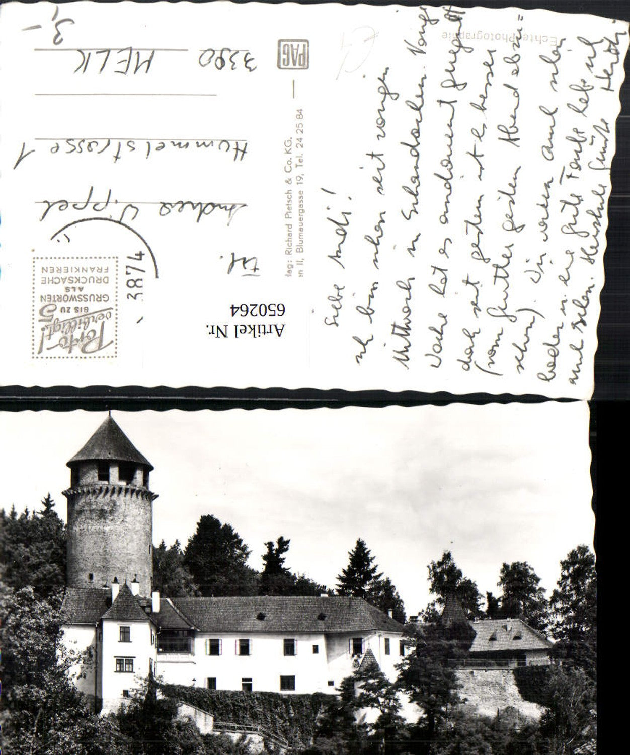 650264,Foto Ak Schloss Litschau