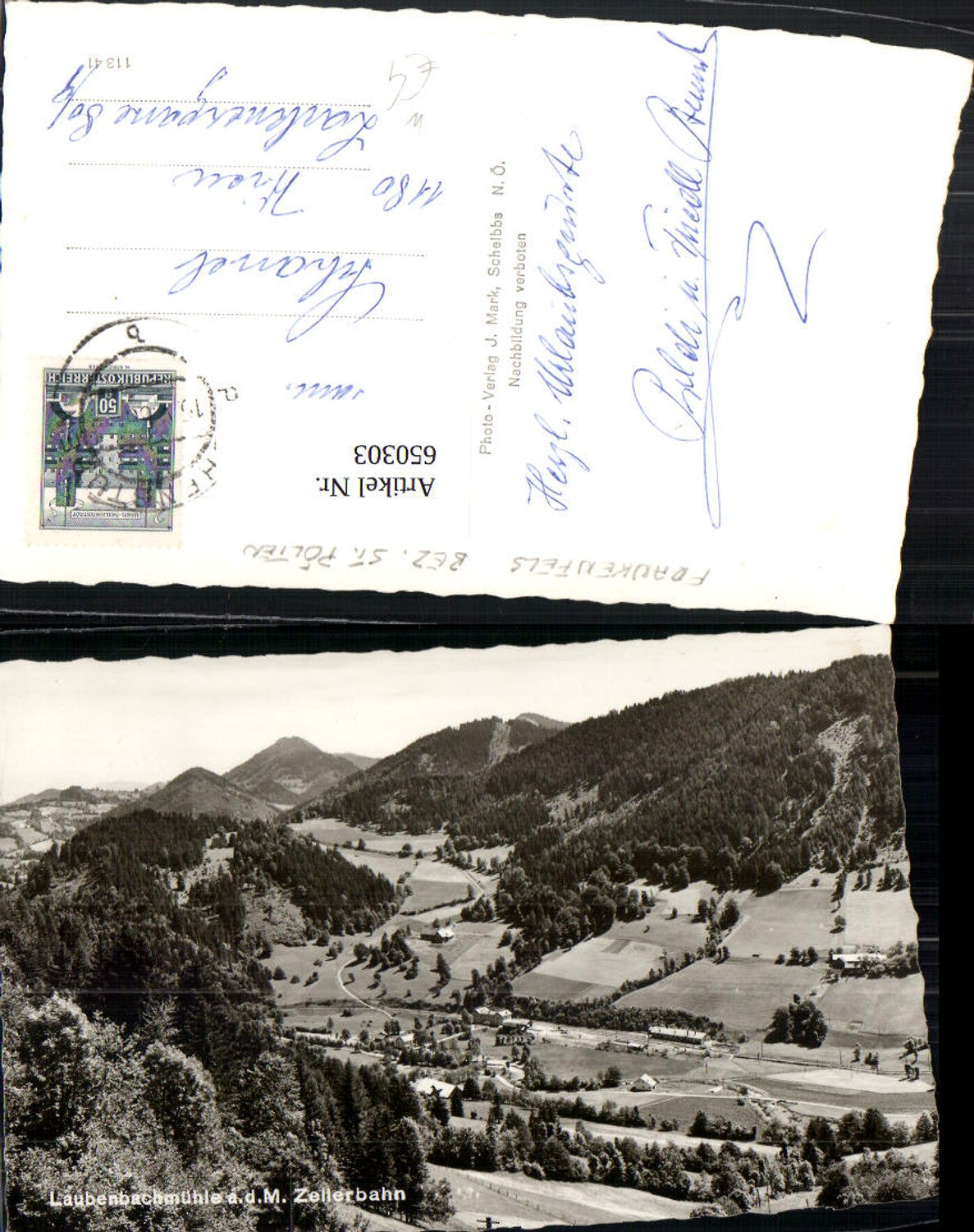 650303,Foto Ak Laubenbachmühle a. d. Mariazellerbahn Frankenfels