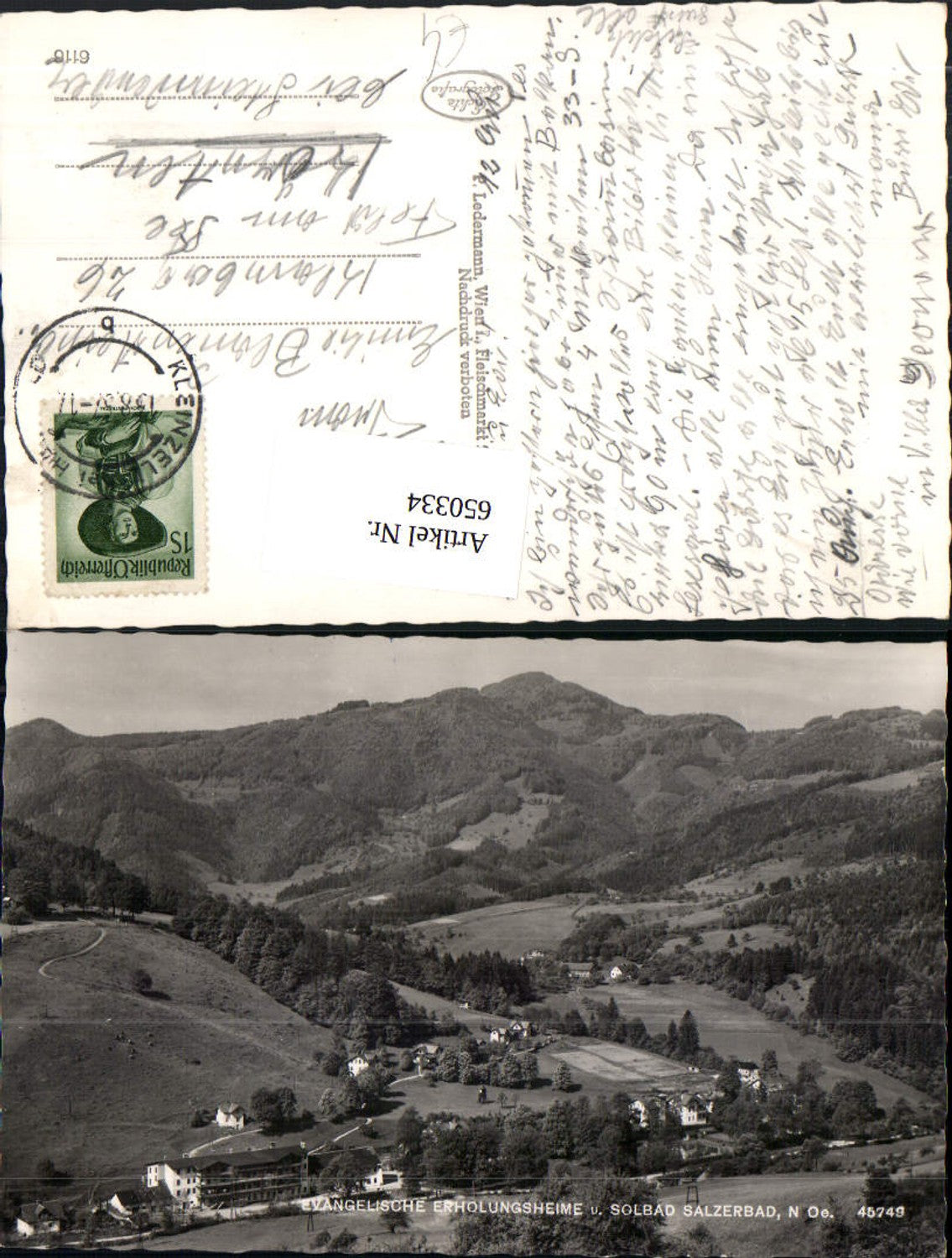 650334,Foto Ak Evang. Erholungsheime Solbad Salzerbad Kleinzell-Salzerbad Kleinzell