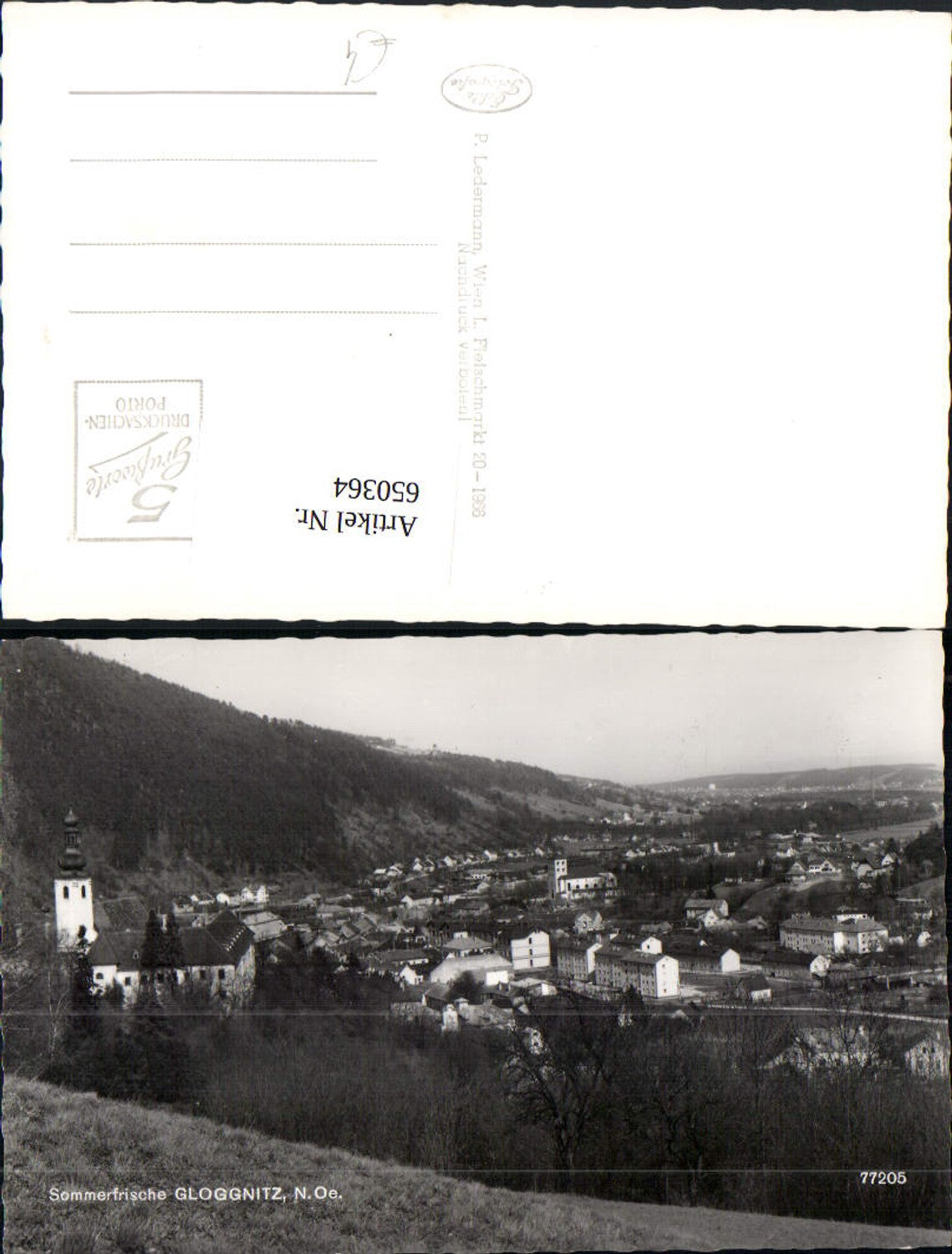 650364,Foto Ak Gloggnitz Ansicht