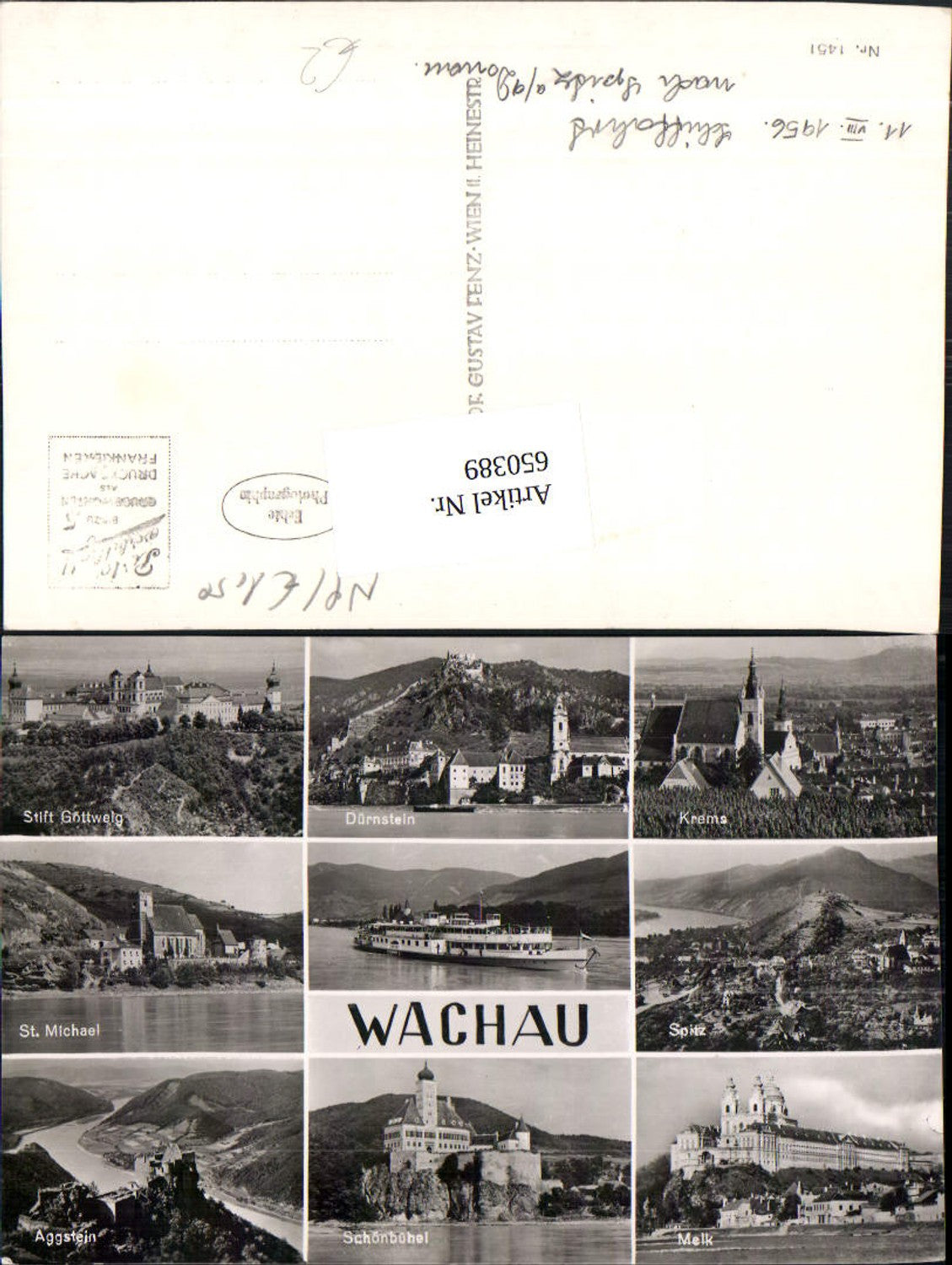 650389,Mehrbild Ak Dürnstein Krems Spitz Wachau Schiff Dampfer