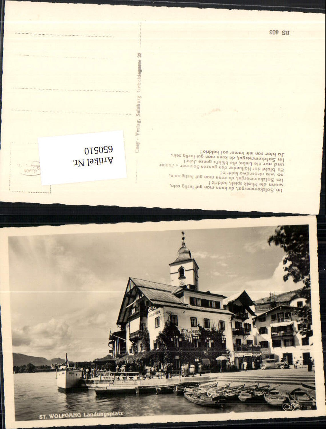 650510,St. Wolfgang am Wolfgangsee Landungsplatz Hotel Weisses Rössl Auto