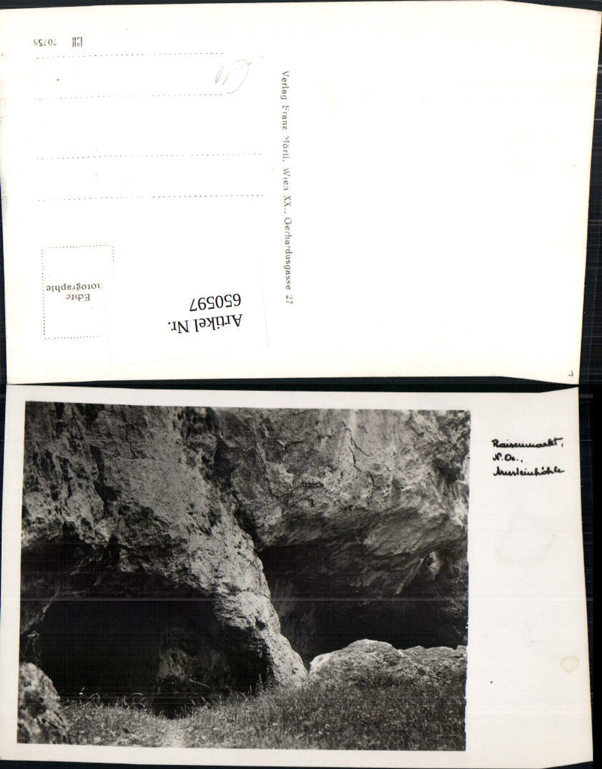 650597,Foto Ak Raisenmarkt Maria Raisenmarkt Alland Arnsteinhöhle