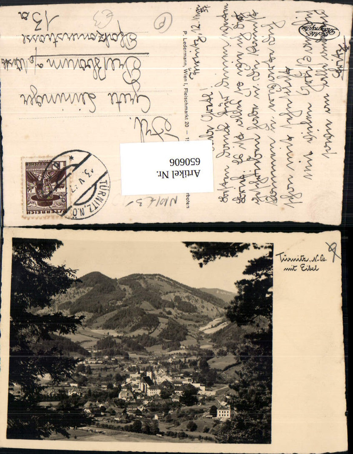 650606,Foto Ak Türnitz mit Eibel