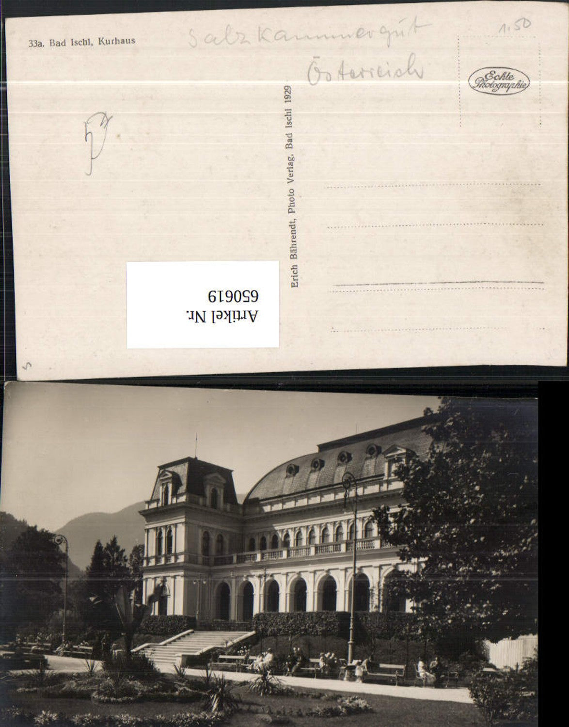 650619,Foto Ak Bad Ischl Kurhaus