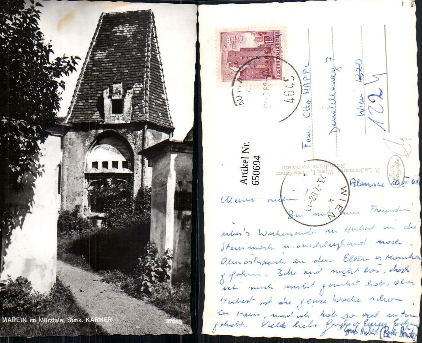 Alte Ansichtskarte – Old Postcard