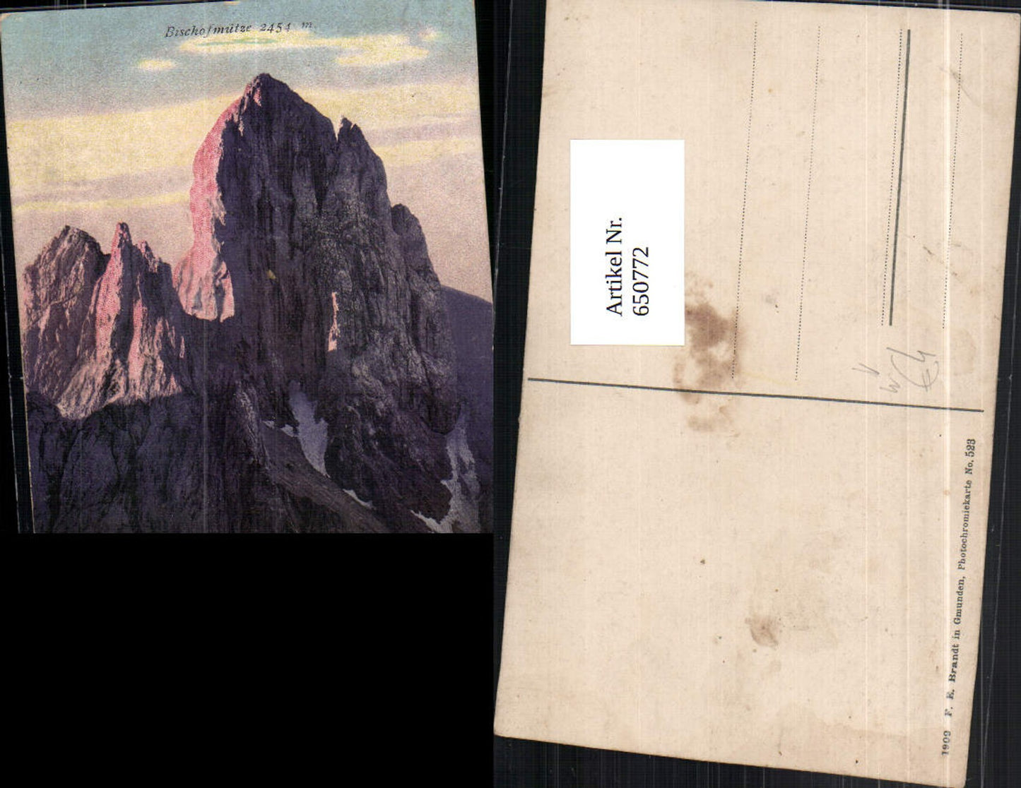 650772,Bischofmütze bei Gosau Hallstatt pub Brandt 523