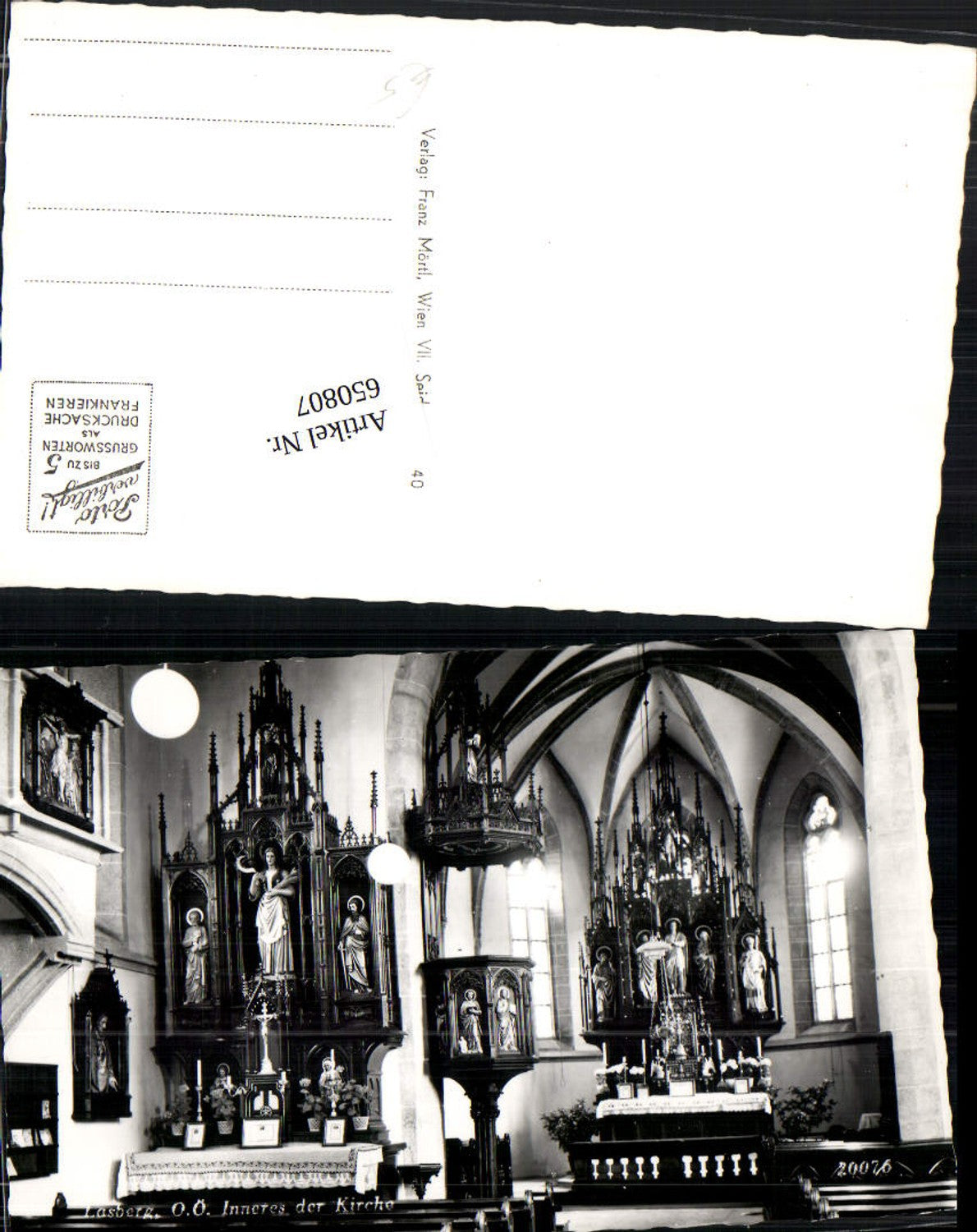 650807,Lasberg bei Freistadt Altar Kirche