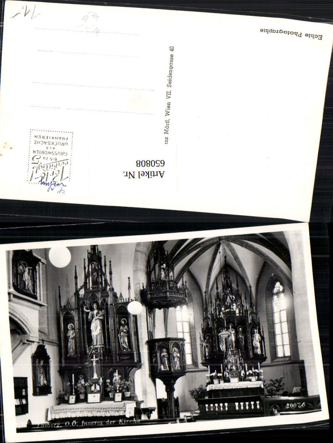 650808,Lasberg bei Freistadt Altar Kirche