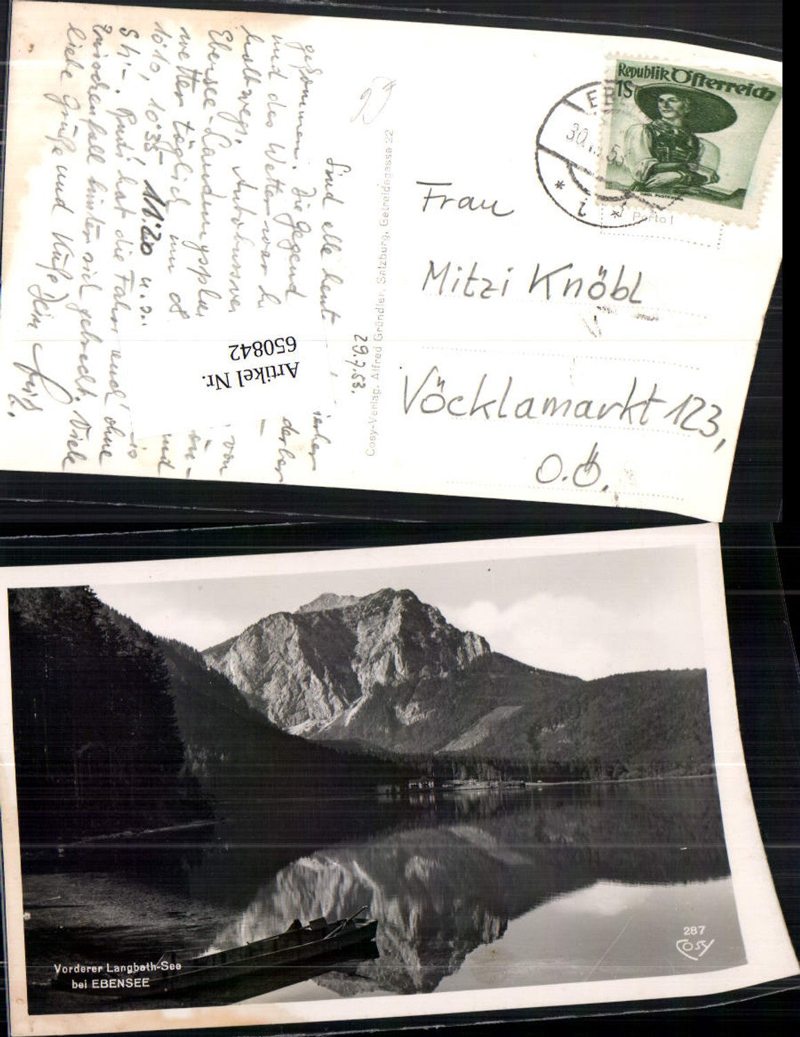 650842,Vorderer Langbathsee bei Ebensee pub Cosy 287