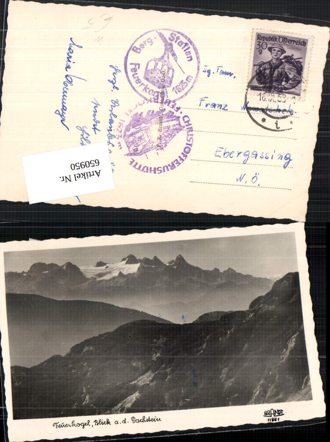 650950,Feuerkogel bei Ebensee am Traunsee