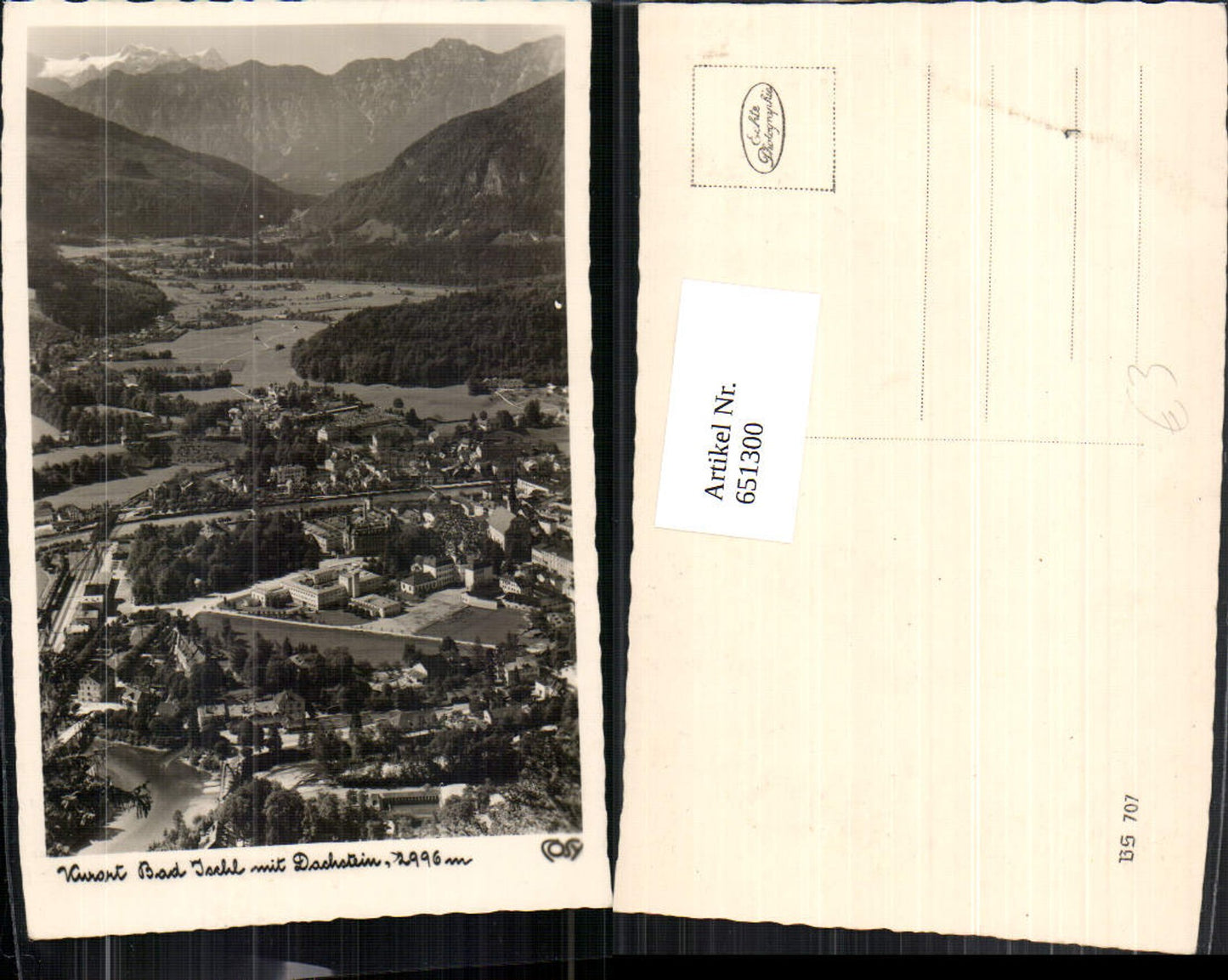 651300,Foto Ak Bad Ischl mit Dachstein