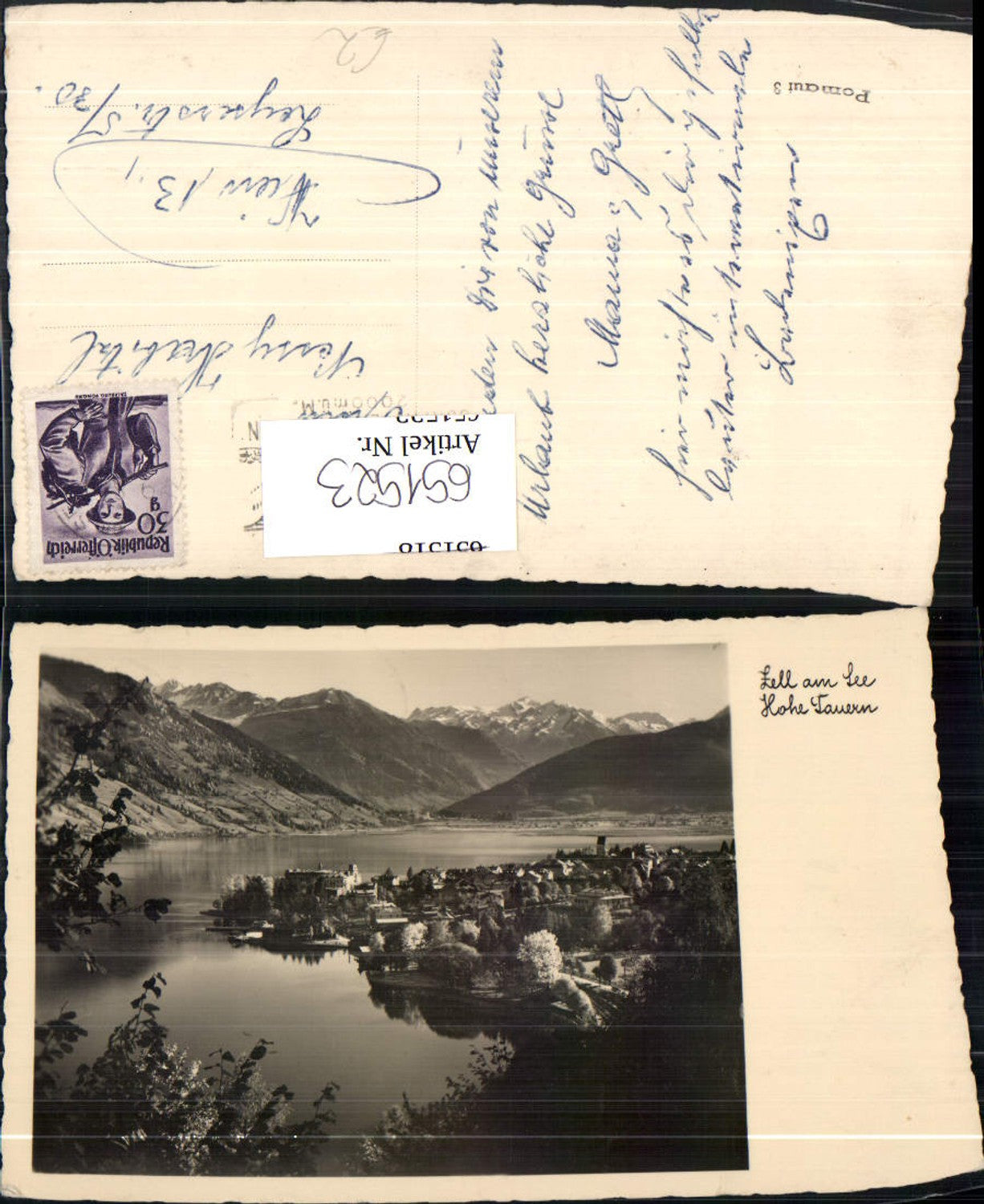 651523,Foto Ak Zell a. See Hohe Tauern