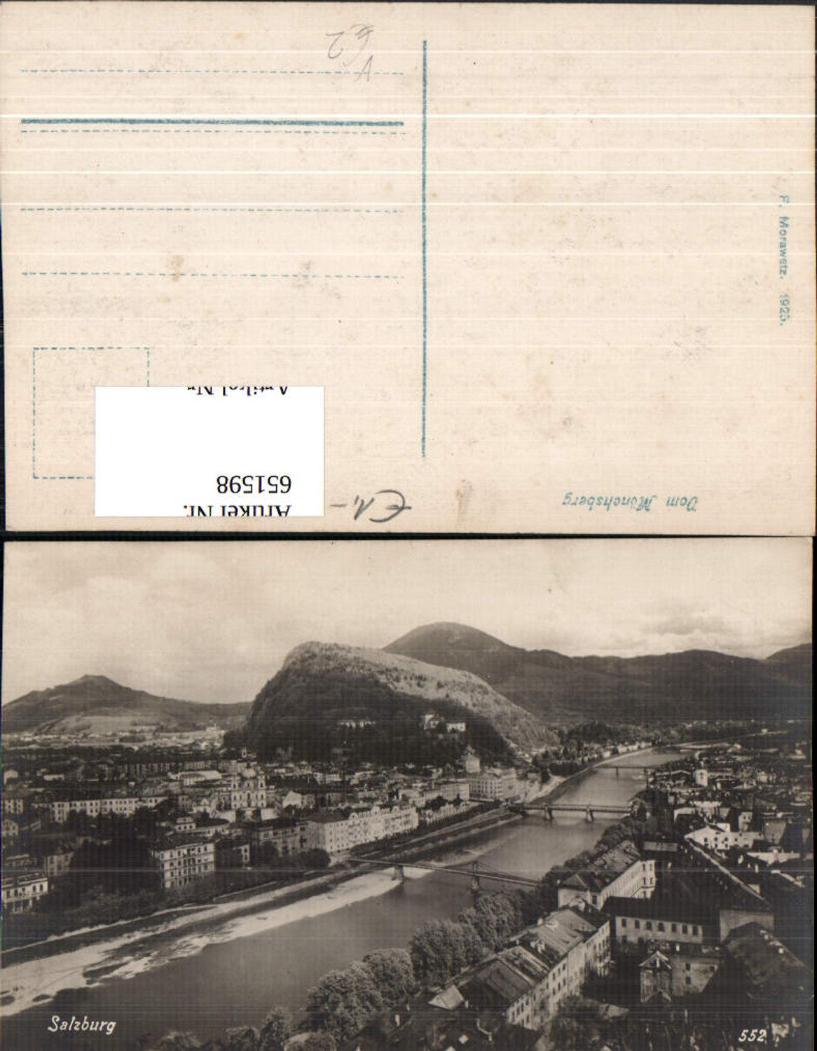 651598, Salzburg Mönchsberg pub F. Morawetz 552