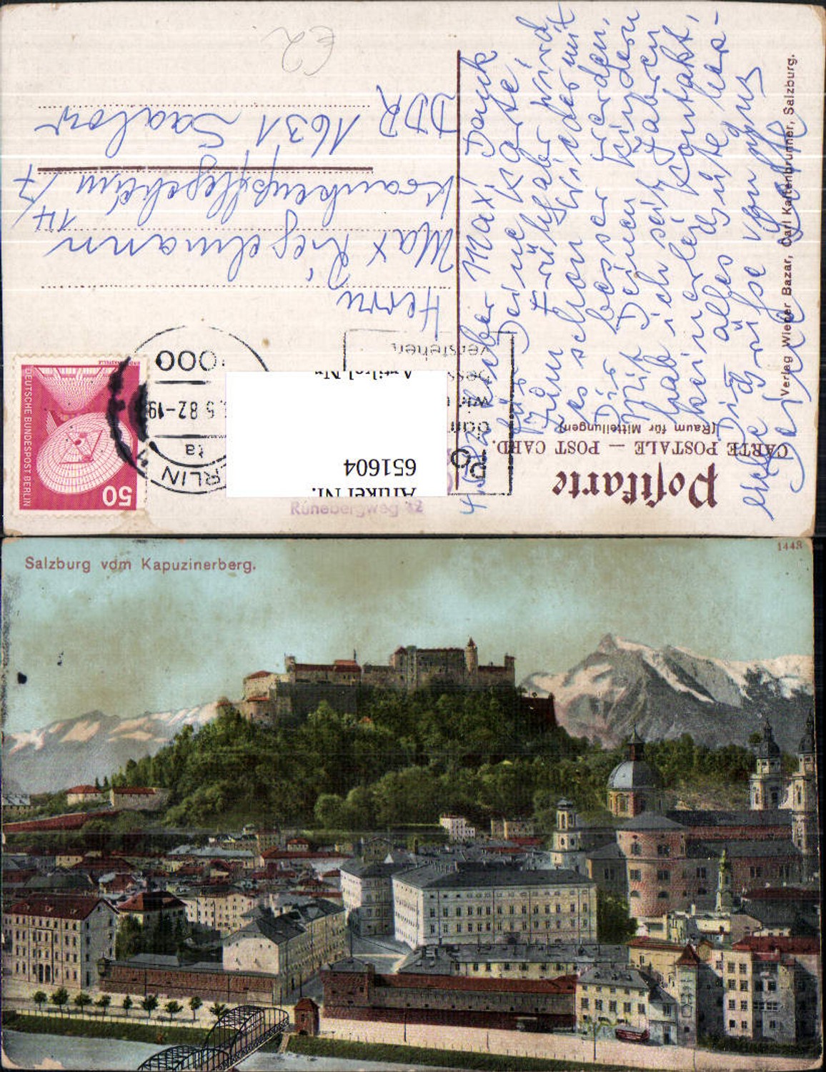 651604, Salzburg from the Kapuzinerberg