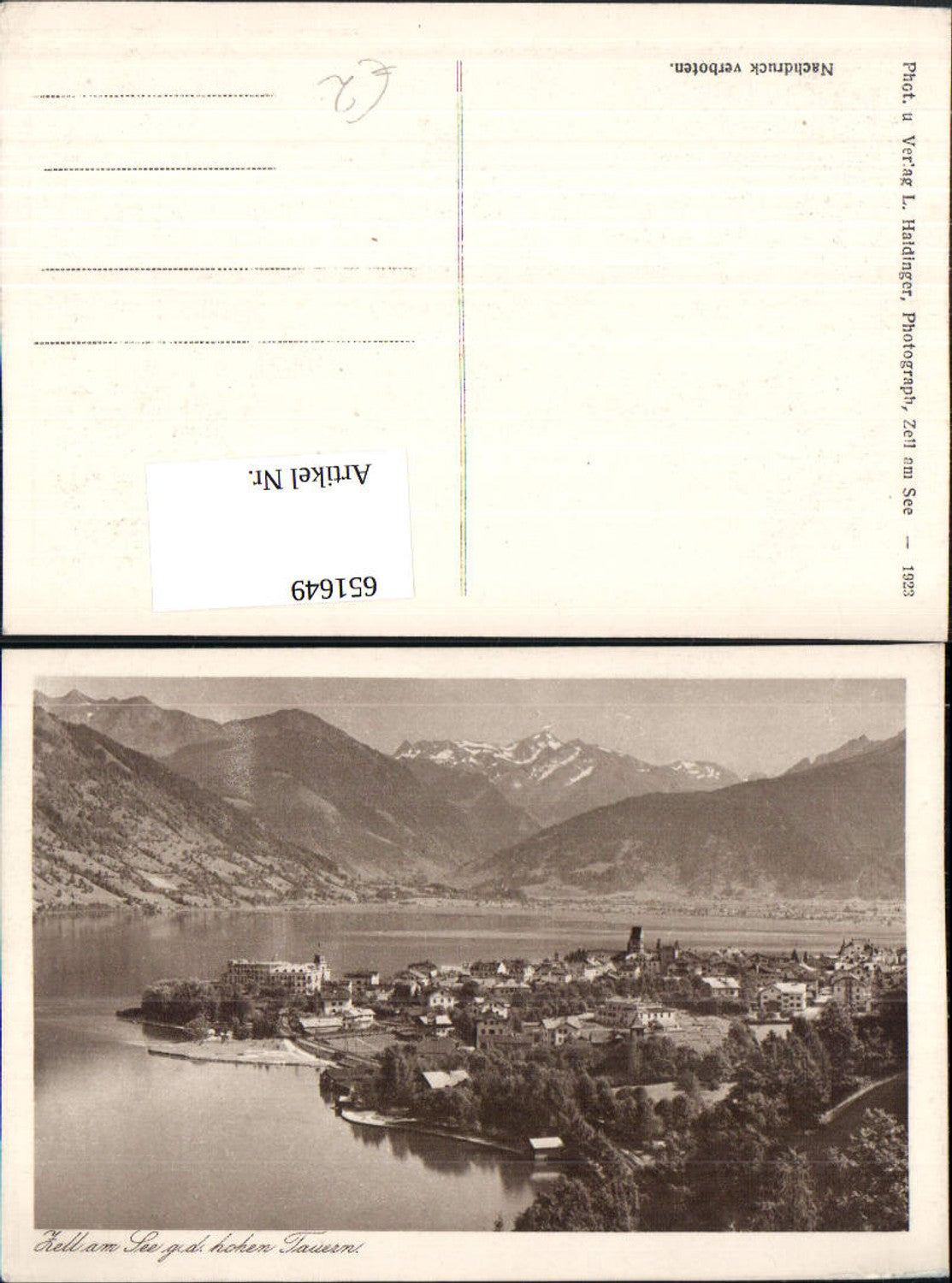 651649,Zell a. See g. d. hohen Tauern