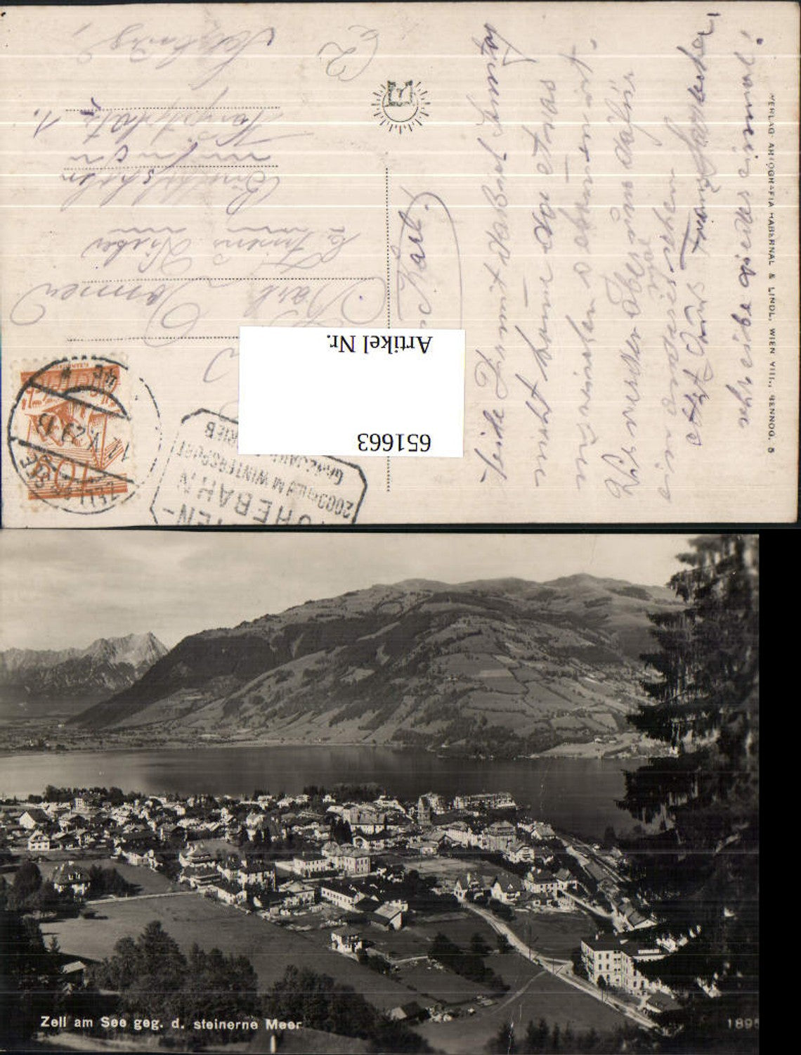 651663,Zell a. See geg. d. Steinerne Meer