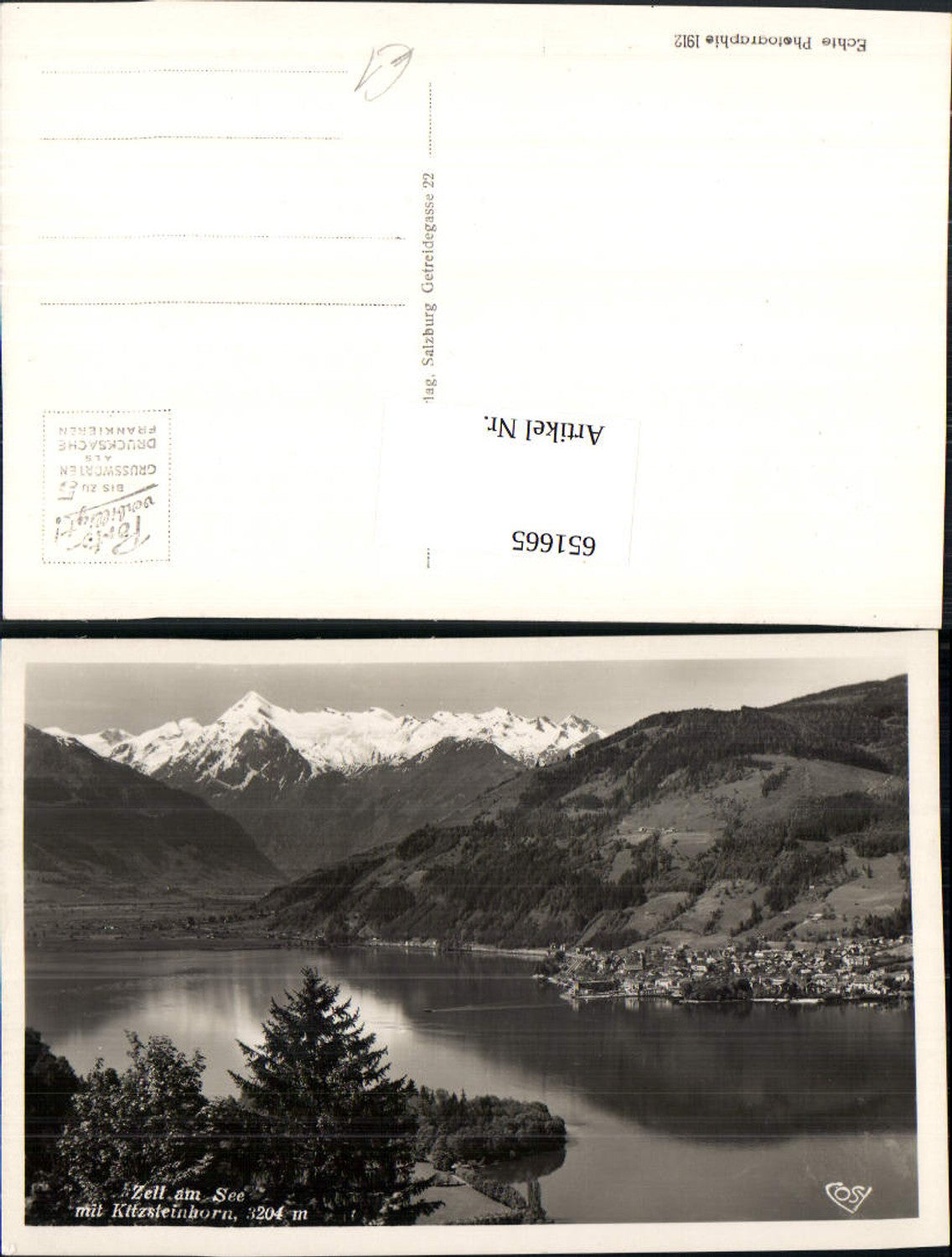 651665,Foto Ak Zell a. See m. Kitzsteinhorn