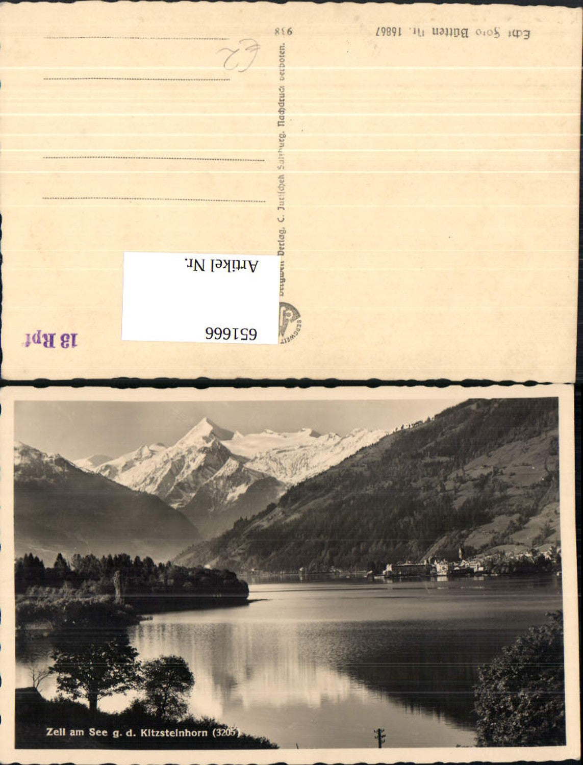651666,Zell a. See geg. d. Kitzsteinhorn