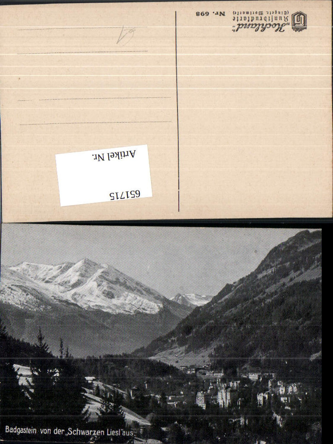 651715, Bad Gastein vd Schwarzen Liesl from