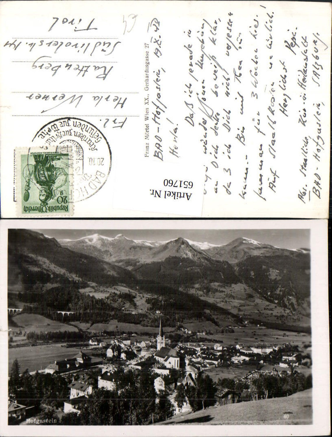 651760, Bad Hofgastein view
