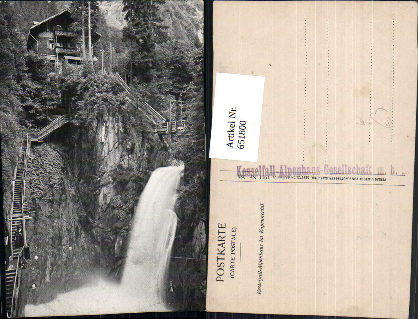 651800,Kaprun Kesselfall-Alpenhaus im Kaprunertal Wasserfall