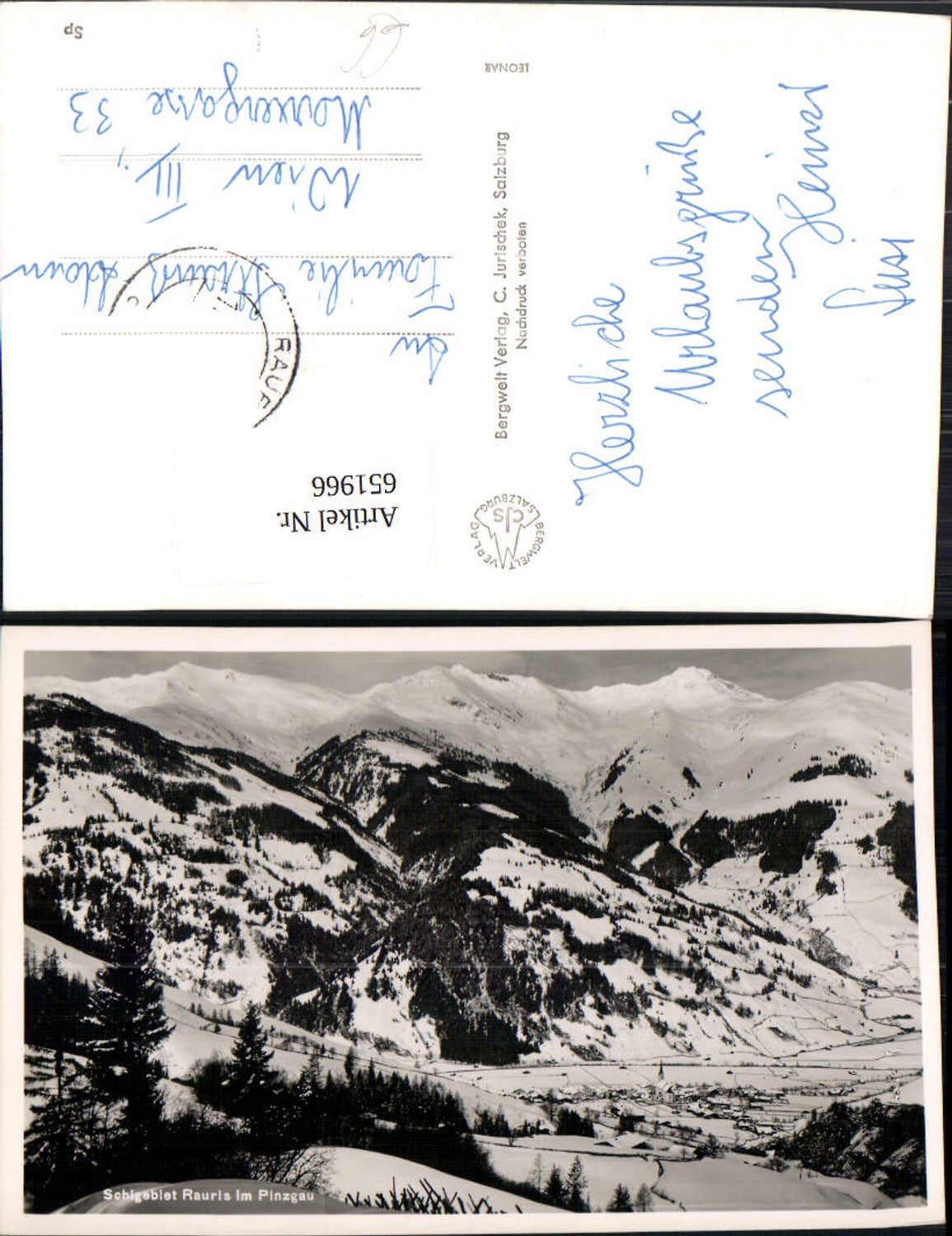 651966,Foto Ak Rauris i. Pinzgau Wintersport