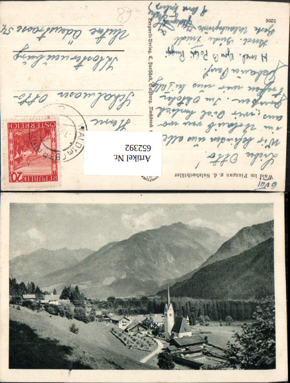 652392,Wald im Pinzgau g. d. Sulzbachtäler