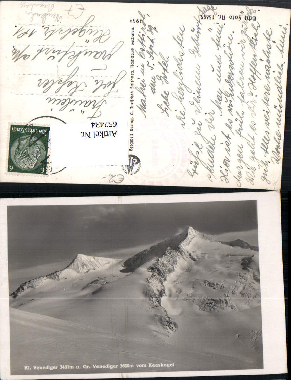 652434,Kl. Venediger u. Gr. Venediger v. Keeskogel Neukirchen am Großvenediger