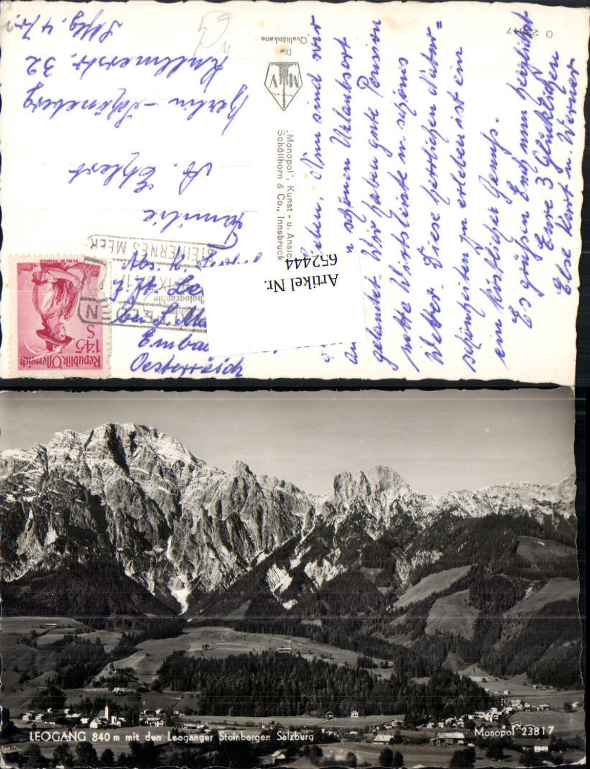 652444,Foto Ak Leogang m. d. Leoganger Steinbergen