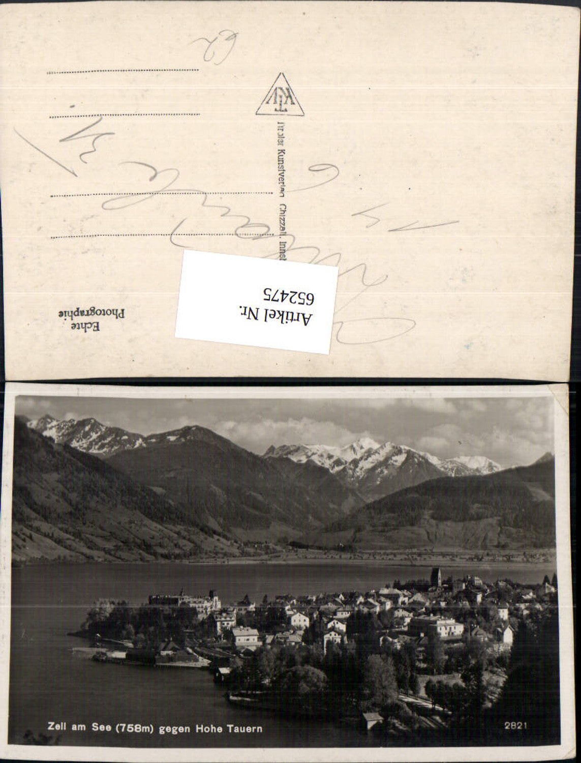 652475,Foto Ak Zell a. See geg. Hohe Tauern