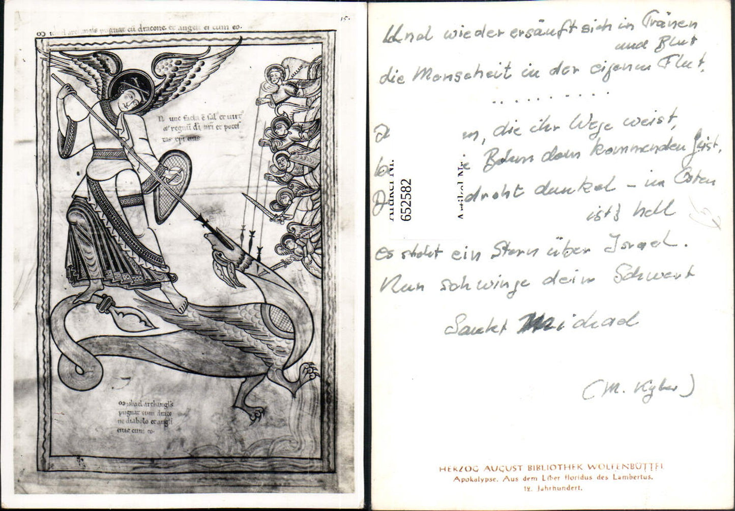 652582, Wolfenbüttel Herzog August Library Apocalypse Angel Dragon