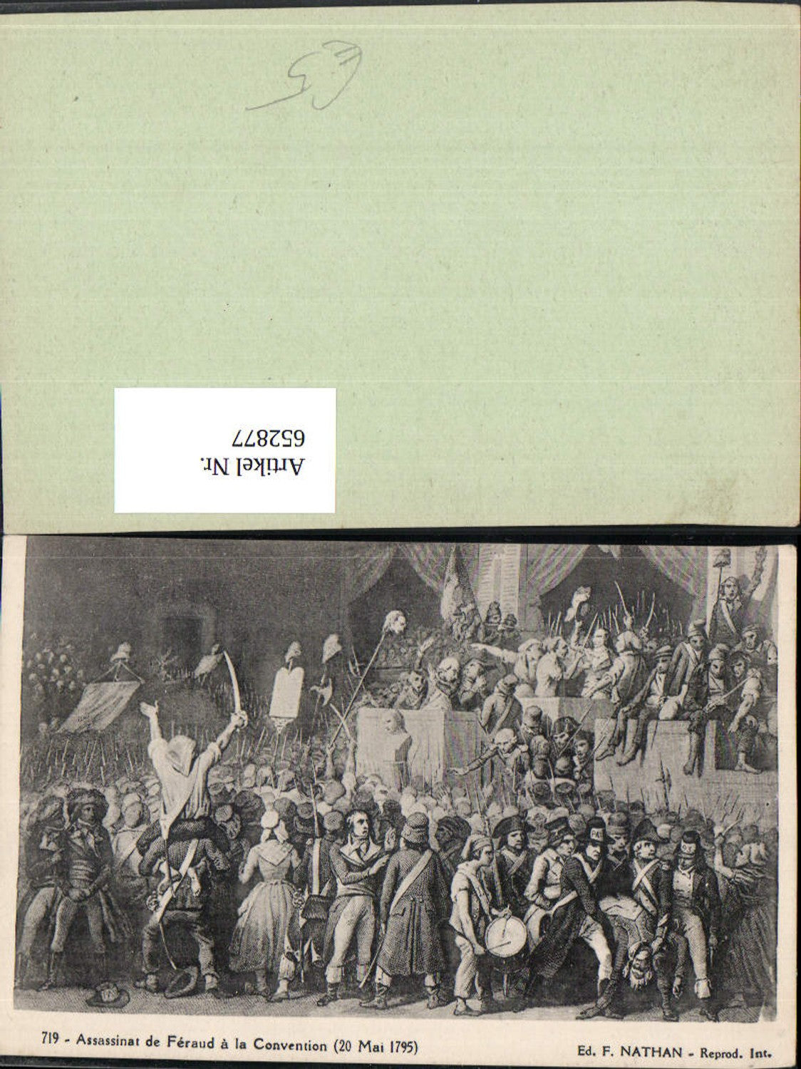 652877,Assassinat de Feraud a la Convention Jean-Bertrand Feraud France