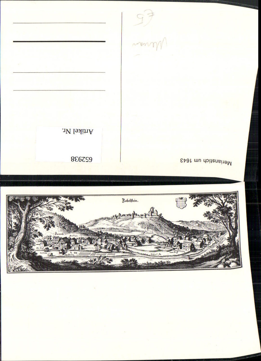 652938, Matthäus Merian, Merian engraving around 1643, Bad Teinach-Zavelstein, Zabelstein
