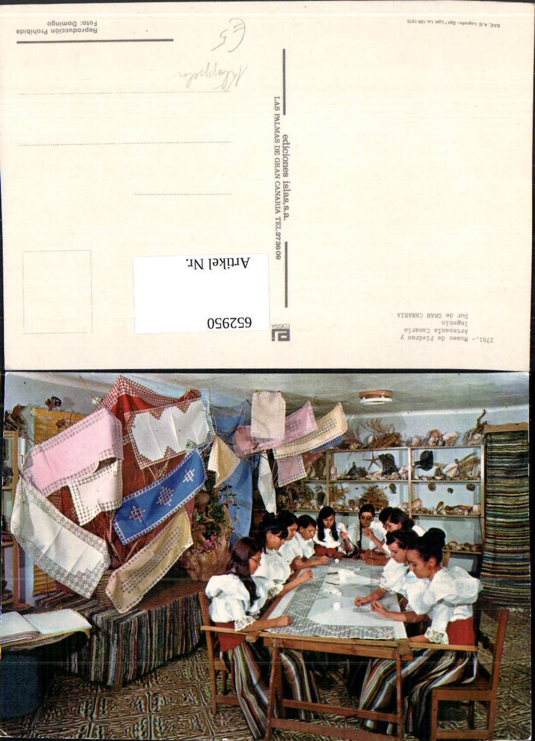 652950,Museo de Piedras y Artesania Canaria Ingenio Sur de Gran Canaria Embroidery Handwork Spain