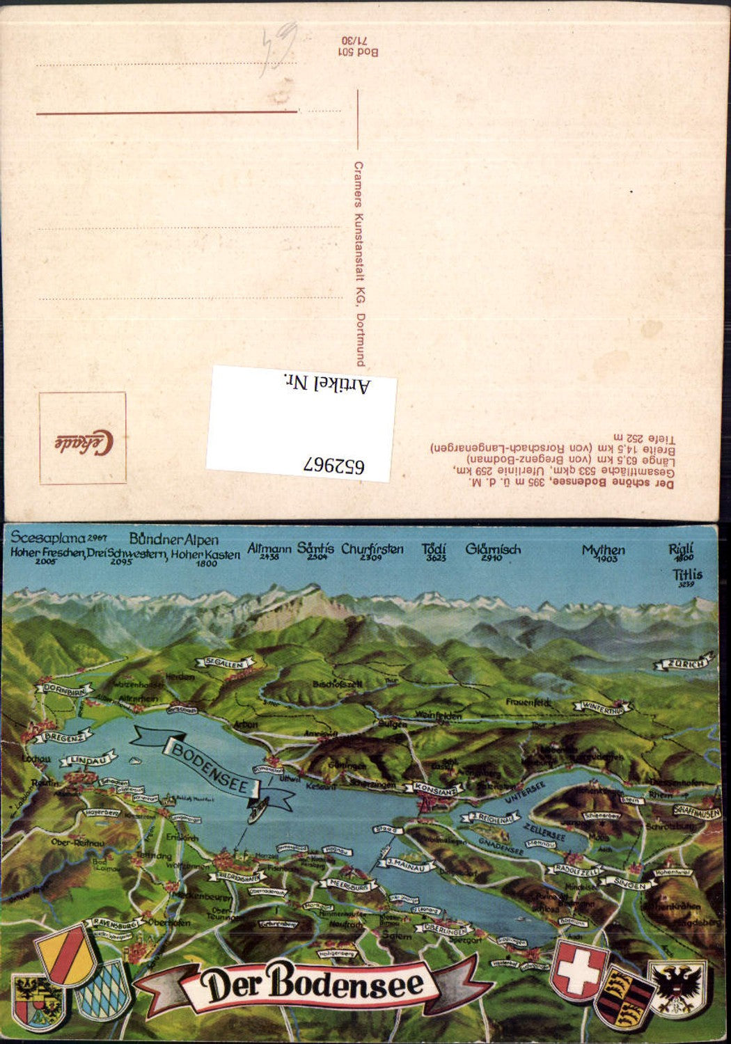 652967,Lagekarte Vogelschau Der Schöne Bodensee Bregenz Konstanz