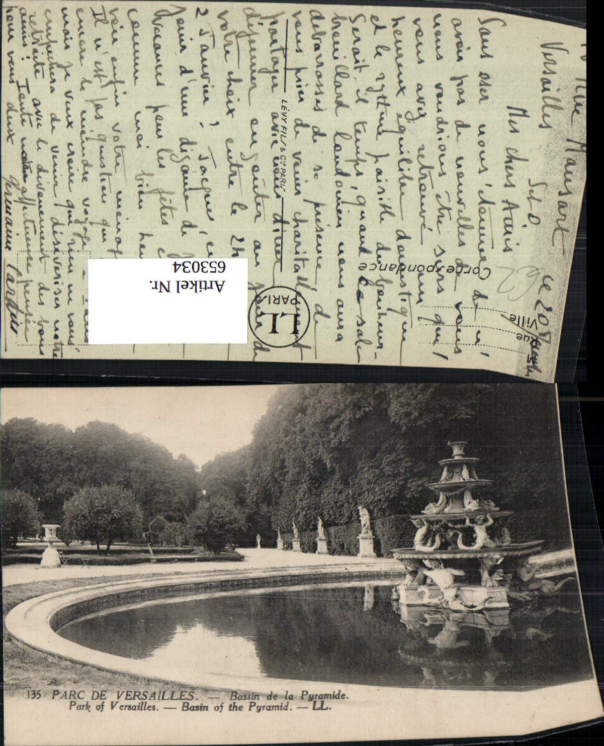 653034,Versailles Parc de Versailles Bassin de la Pyramide Brunnen France