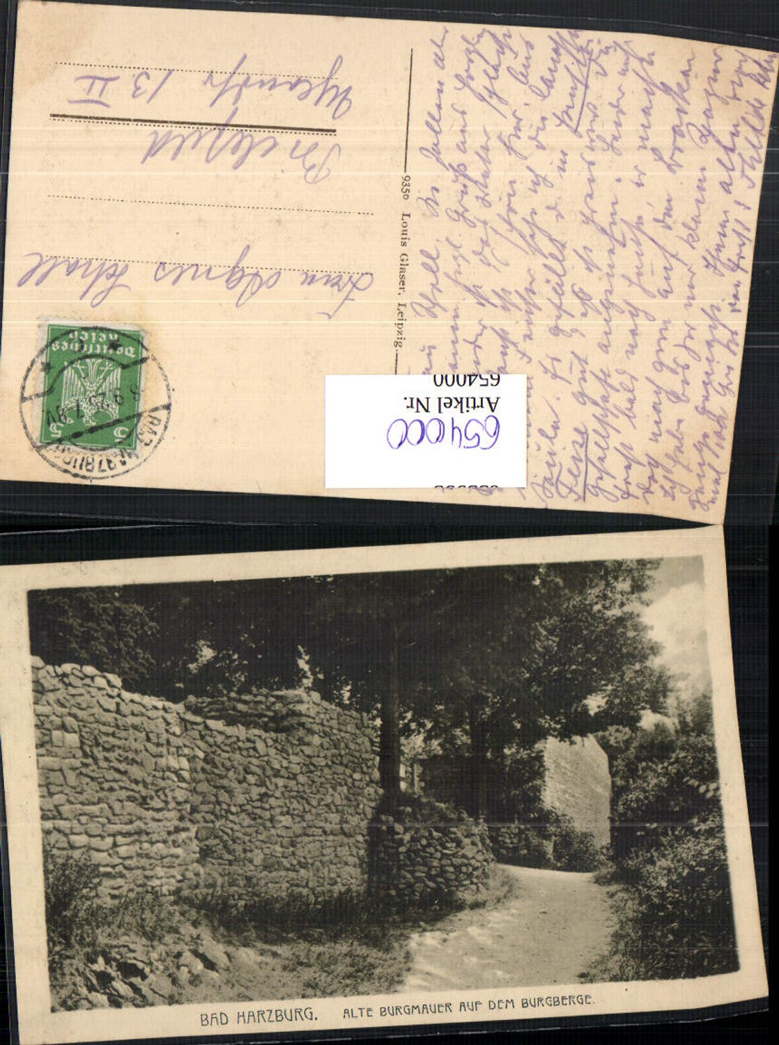 654000,Bad Harzburg Alte Burgmauer Burg Burgberge