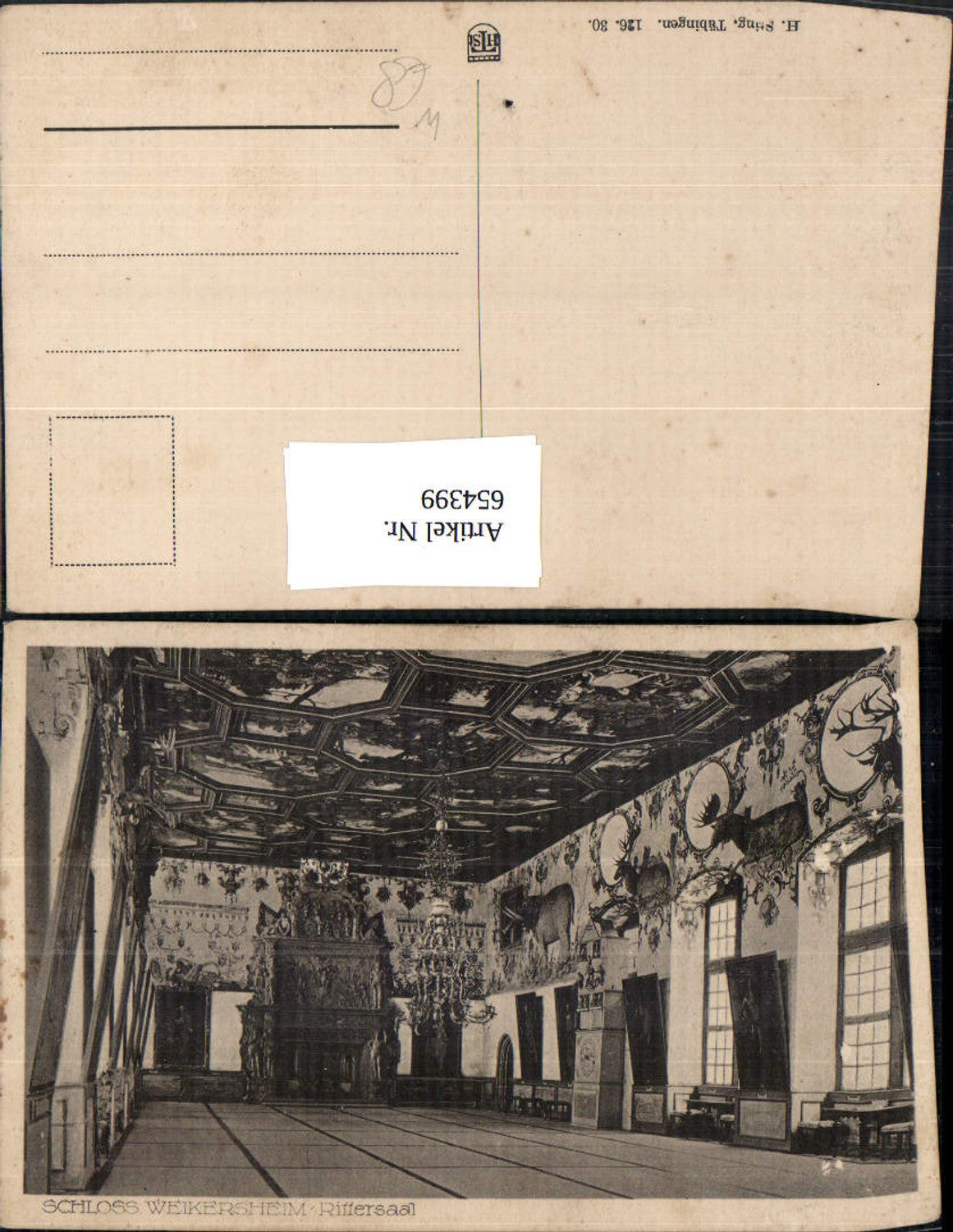 654399,Weikersheim Schloss Weikersheim Rittersaal