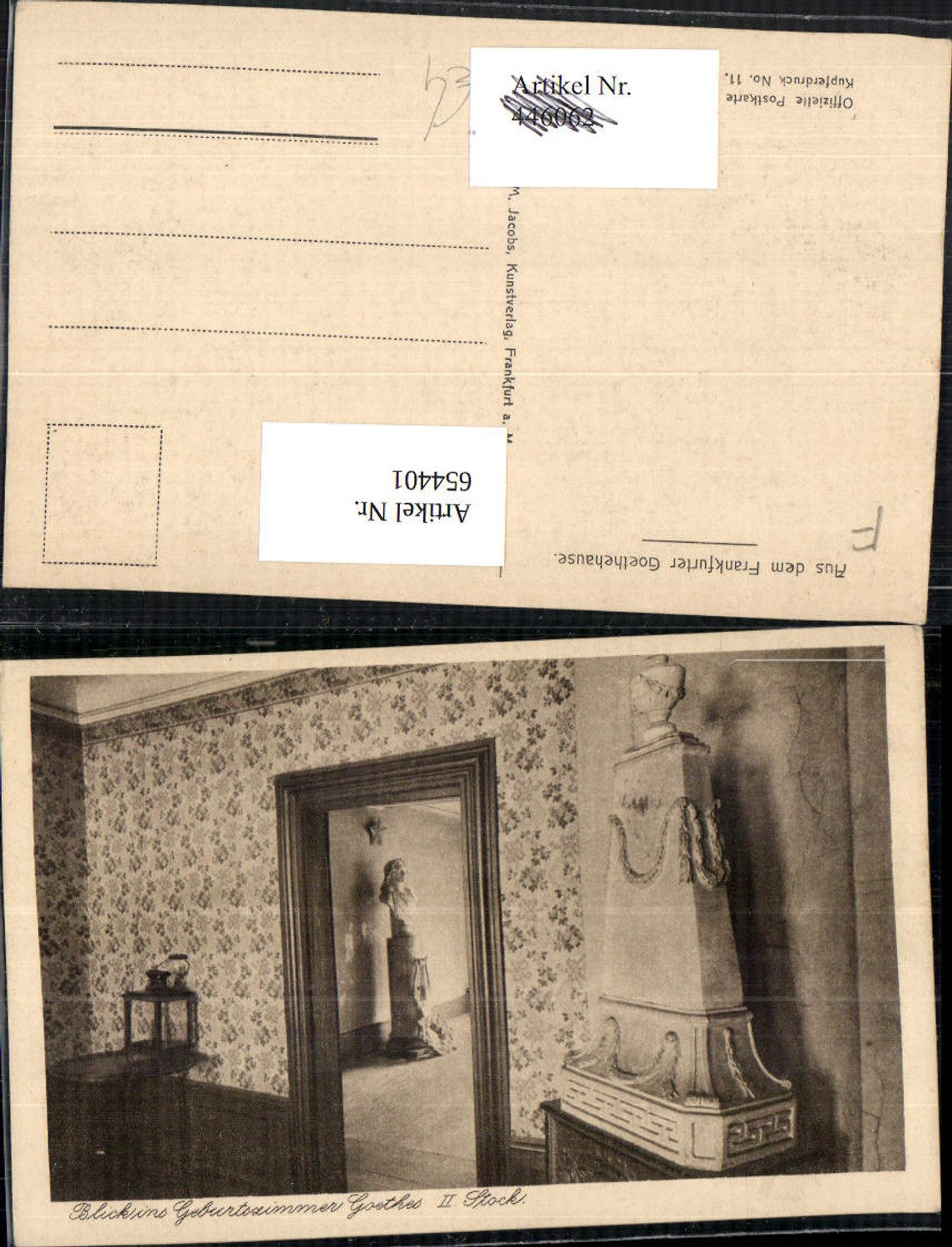 654401,Frankfurt a. Main Goethehaus Blick ins Geburtszimmer