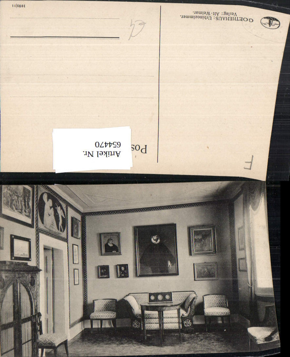 654470, Weimar Goethe House Urbino Room
