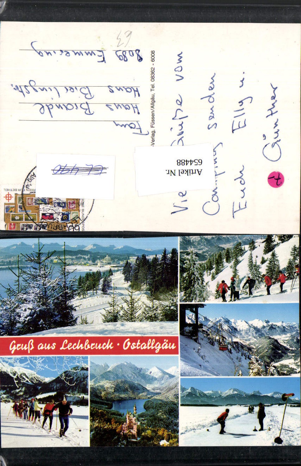 654488,Mehrbild Ak Lechbruck am See Lechbruck Ostallgäu Wintersport