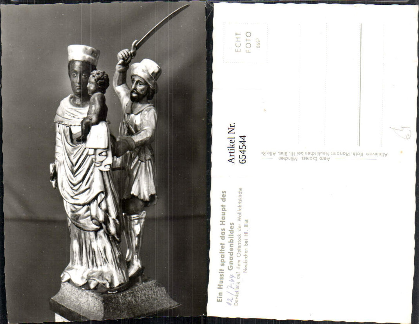 654544,Foto Ak Neukirchen beim Heiligen Blut Wallfahrtskirche Hussit Gnadenbild