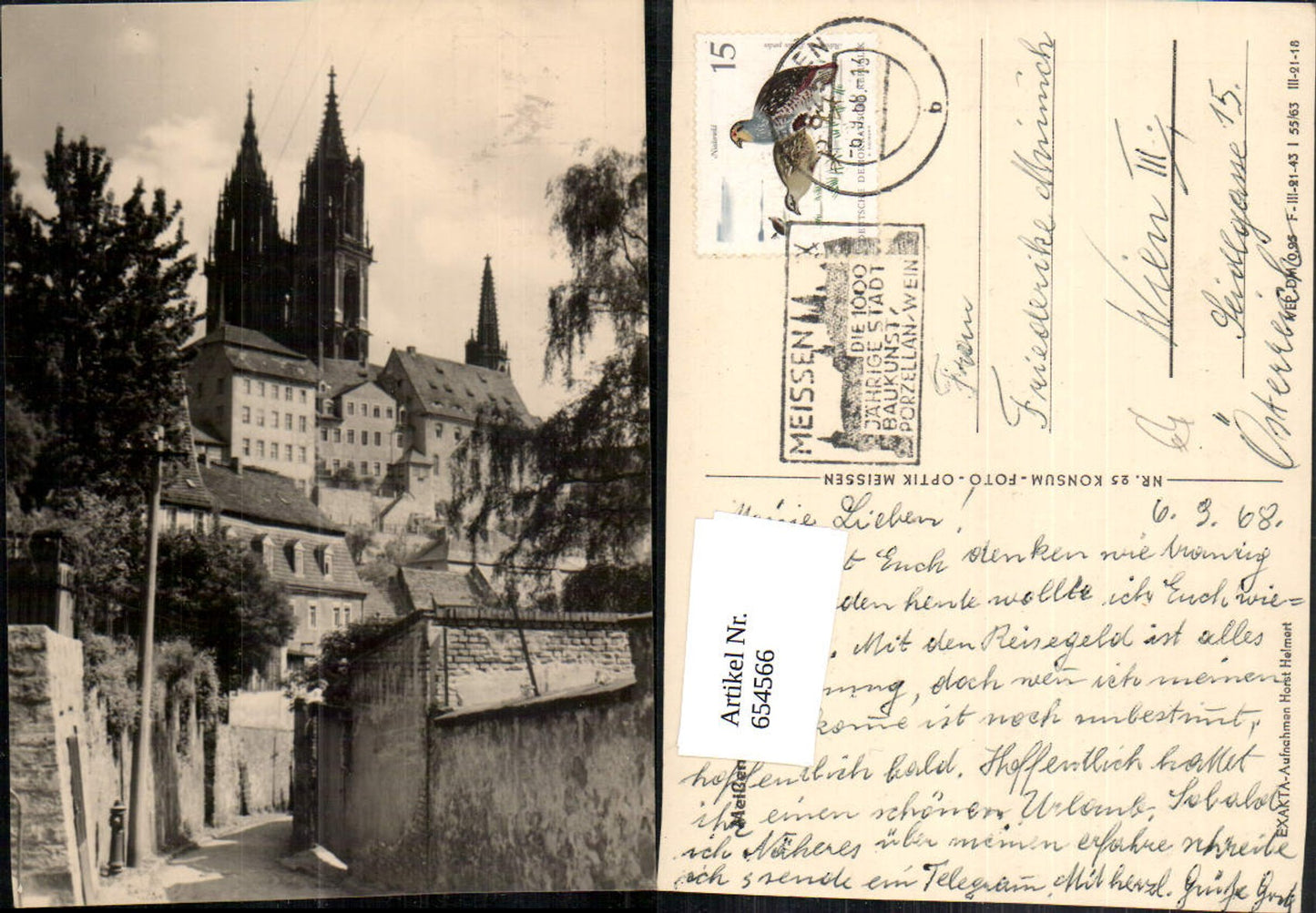 654566,Meißen Ansicht m. Dom