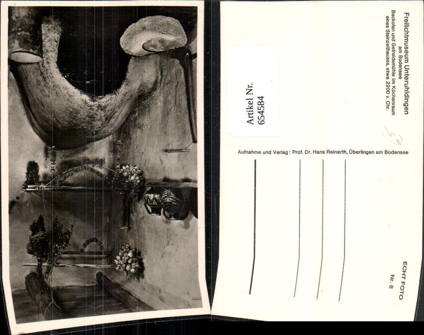 654584,Foto Ak Uhldingen-Mühlhofen Unteruhldingen Freilichtmuseum Backofen