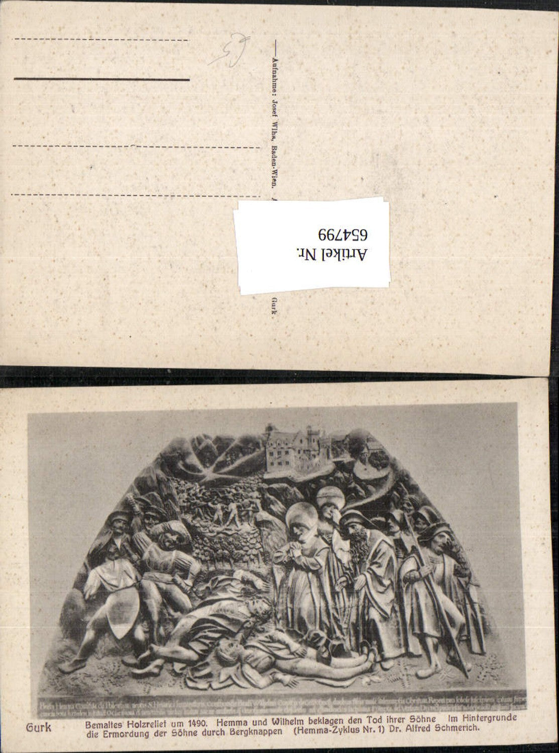 654799,Gurk Dom Bemaltes Holzrelief