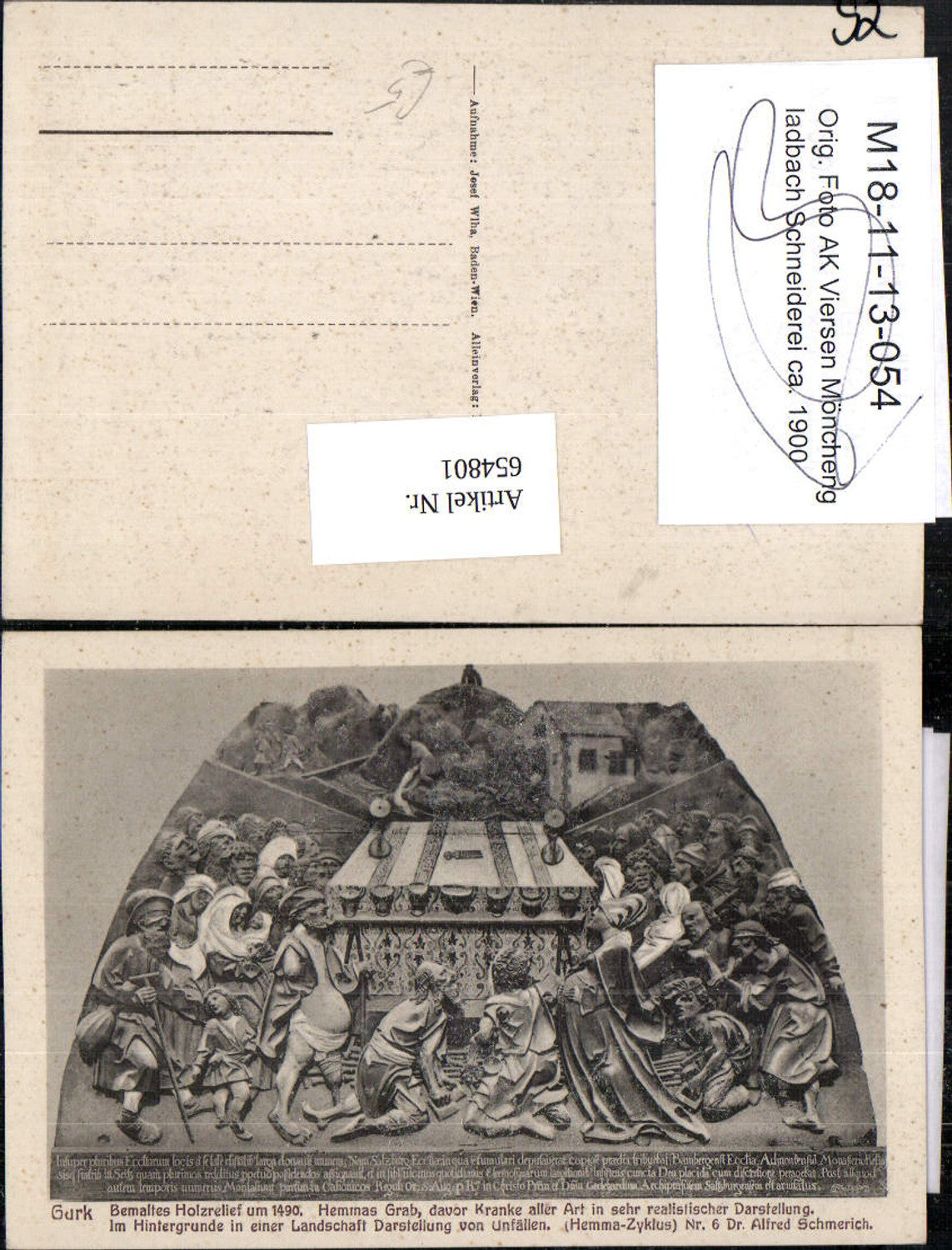 654801,Gurk Dom Bemaltes Holzrelief