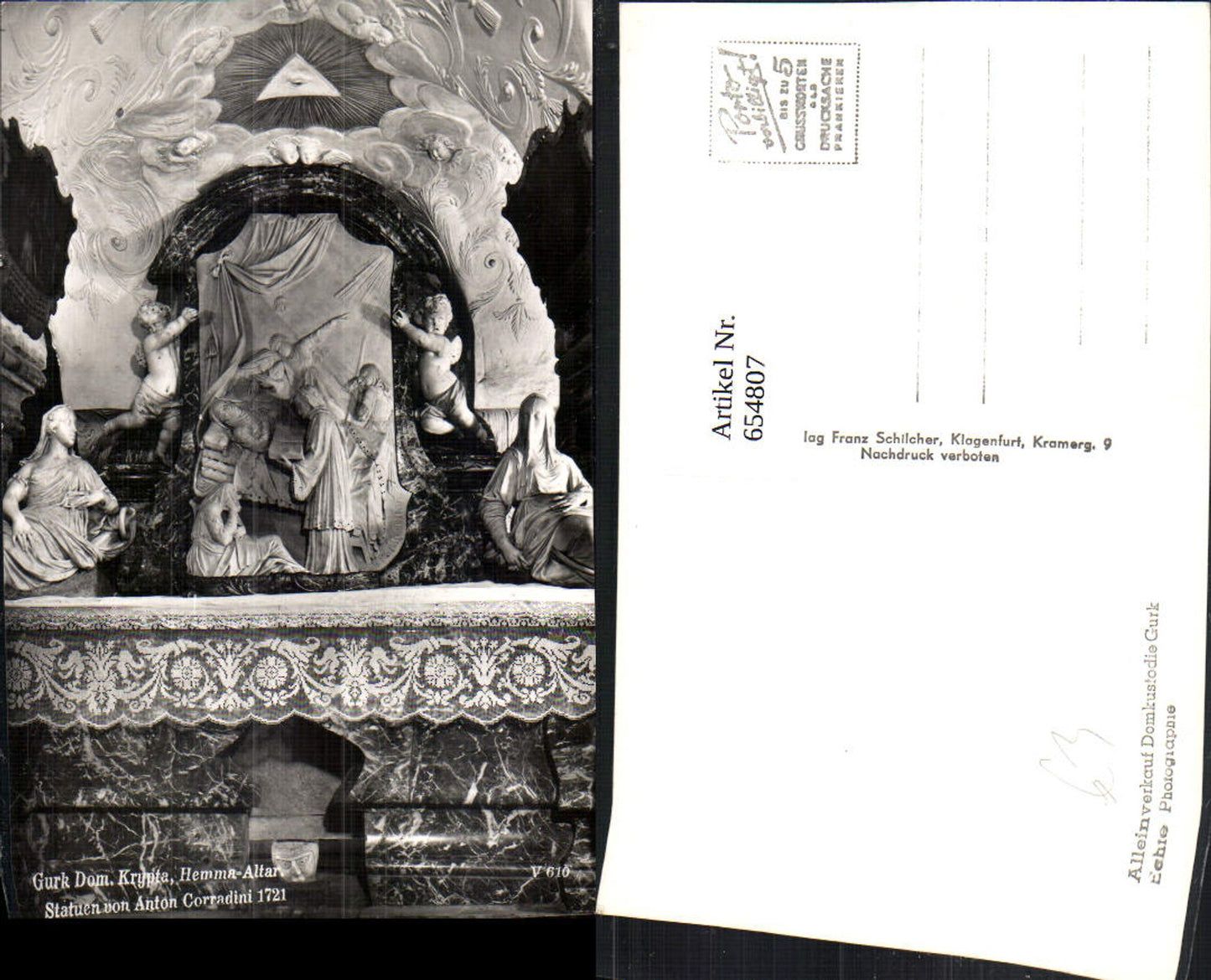 654807,Photo Ak Gurk Cathedral Crypt Hemma Altar